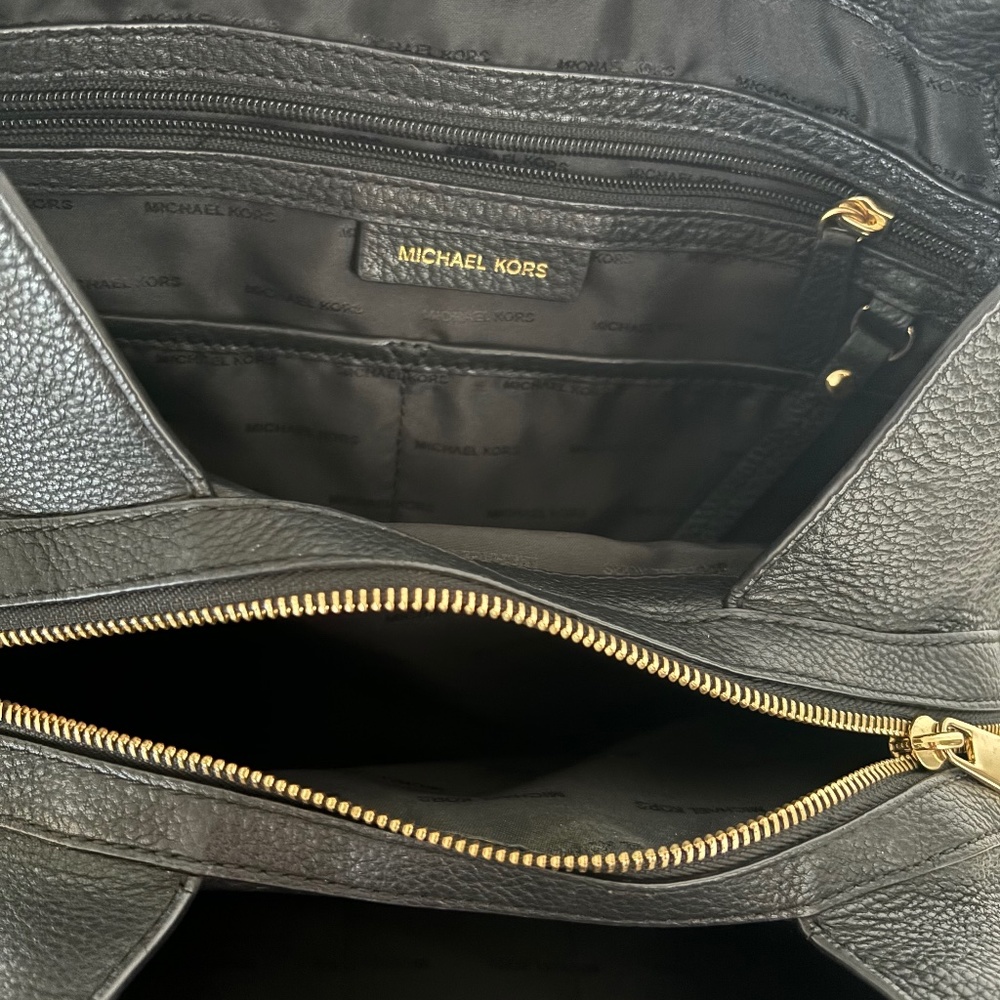 Michael Kors three compartment shoulder bag with footers